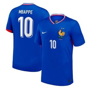 NWT Kylian Mbappe France National Team Nike 2024 Home Jersey - Blue